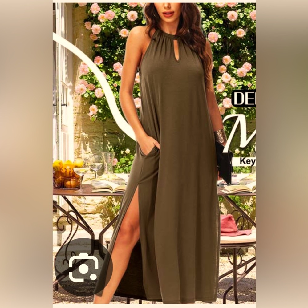 Deerose Brown Maxi Dress